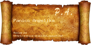 Panics Angelika névjegykártya